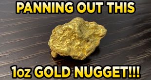 Panning out a 1oz Gold Nugget